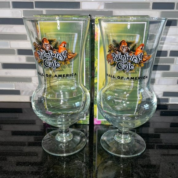 Rainforest Cafe Kitchen Set Of 2 Rainforest Cafe Margherita Glasses Mall Of America New